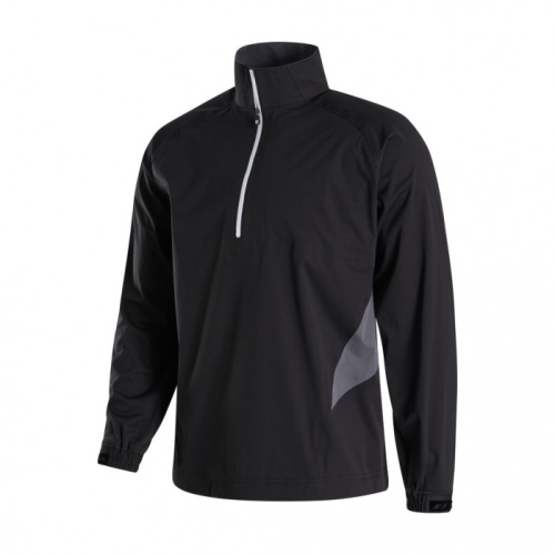 Black / Charcoal Men's Footjoy Golf HydroKnit Pullover | UK3084956