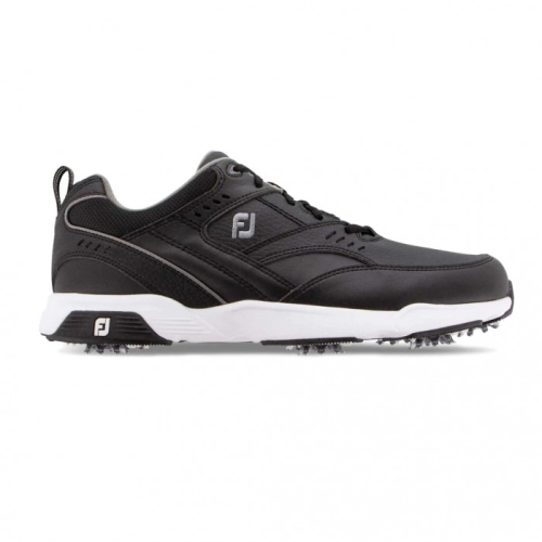 Black Men's Footjoy Golf Golf Sneaker Spiked Golf Shoes | UK5279143