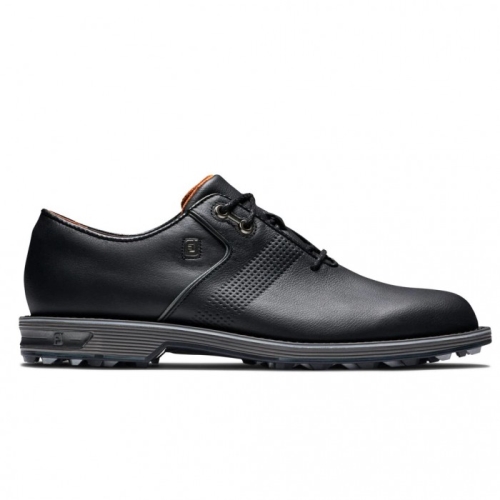Black Men's Footjoy Golf Premiere Series - Flint Spikeless Golf Shoes | UK9862175