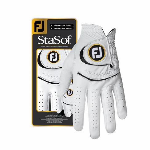 Black Women's Footjoy Golf StaSof Golf Gloves | UK4567932