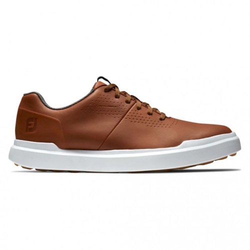 Brown Men's Footjoy Golf Contour Casual Spikeless Golf Shoes | UK1459708