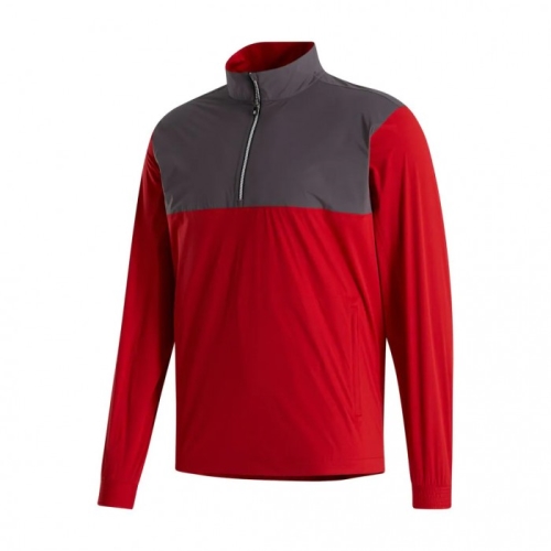 Charcoal / Red Men's Footjoy Golf HydroKnit Pullover | UK4917685