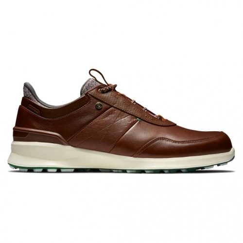 Cognac Men's Footjoy Golf Stratos Spikeless Golf Shoes | UK7241605