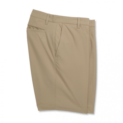 Khaki Men's Footjoy Golf Knit Shorts 9.5" Inseam Shorts | UK8721534