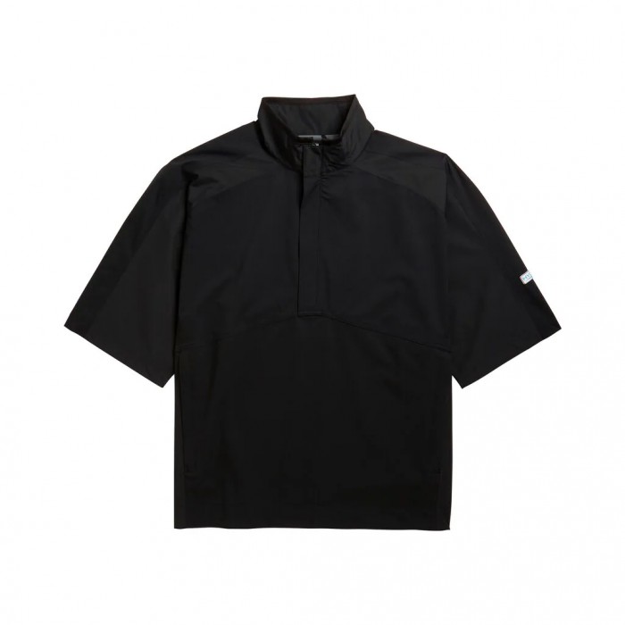 Black Men's Footjoy Golf HydroLite Short Sleeve Shirts | UK4053968