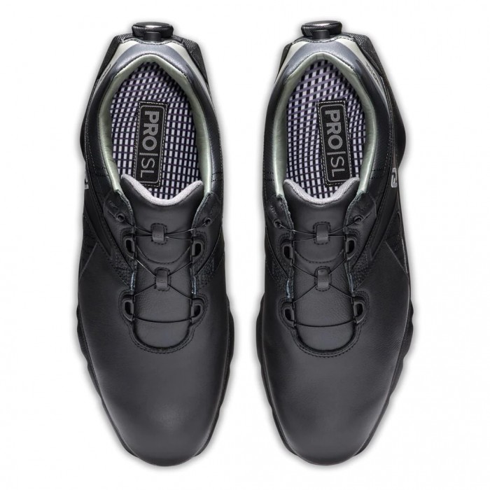 Black Men's Footjoy Golf Pro|SL BOA Spikeless Golf Shoes | UK1630794