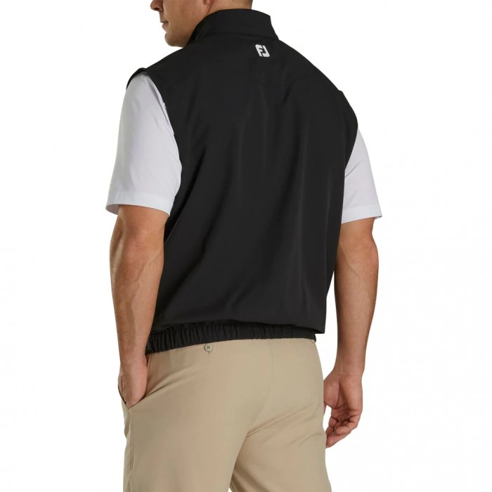 Black Men's Footjoy Golf  Windshirt | UK2980567