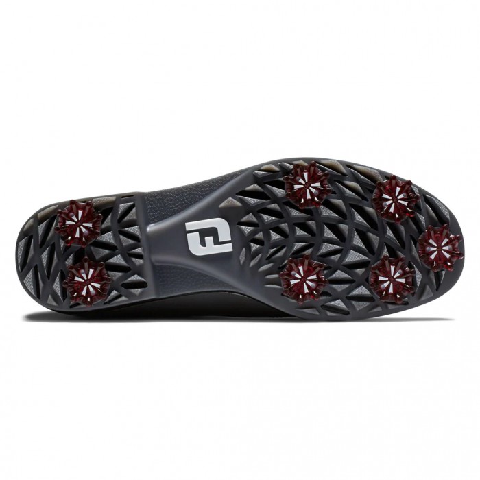 Charcoal / Black Women's Footjoy Golf Premiere Series - Cap Toe Spiked Golf Shoes | UK5271698