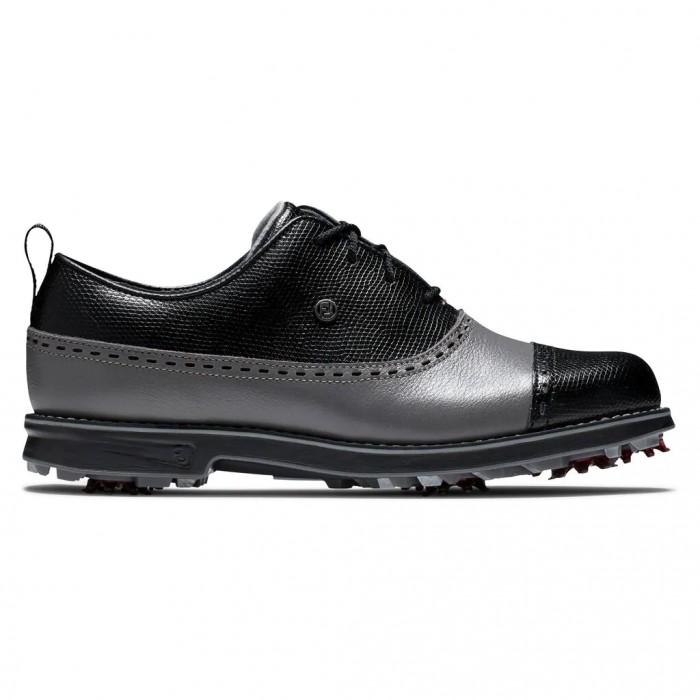 Charcoal / Black Women\'s Footjoy Golf Premiere Series - Cap Toe Spiked Golf Shoes | UK5271698