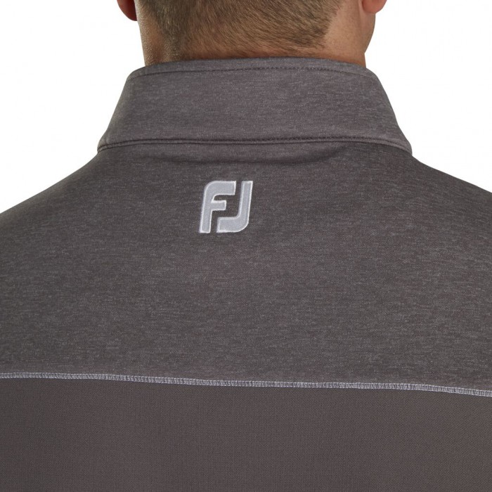 Coal Men's Footjoy Golf Half-Zip Heather Blocked Vest | UK4975038