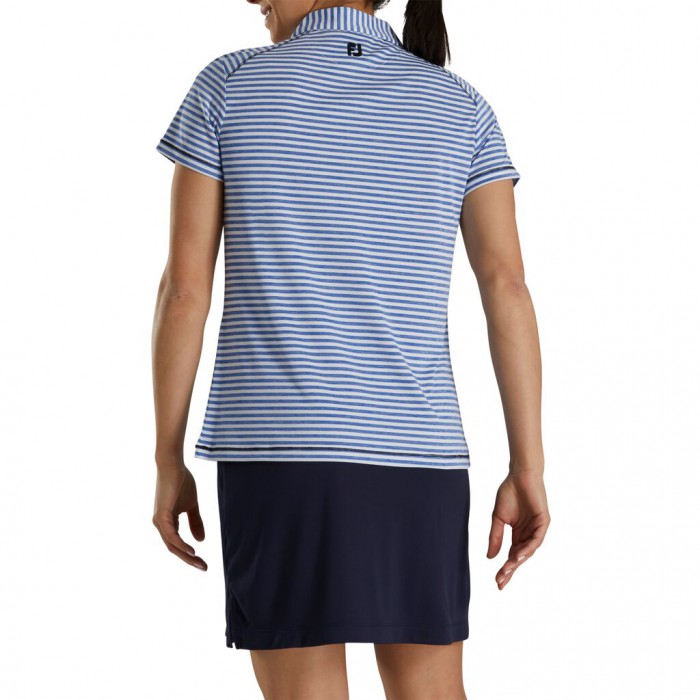 Cobalt Women's Footjoy Golf Heather Stripe Shirts | UK9048736