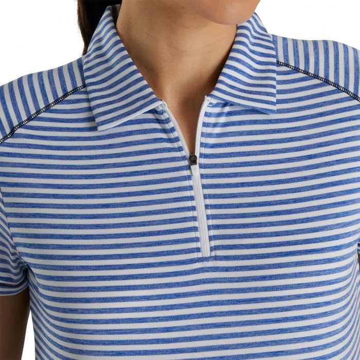 Cobalt Women's Footjoy Golf Heather Stripe Shirts | UK9048736