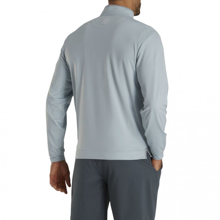 Grey / Ice Blue Men's Footjoy Golf Lightweight Quarter-Zip Jacket | UK0395864