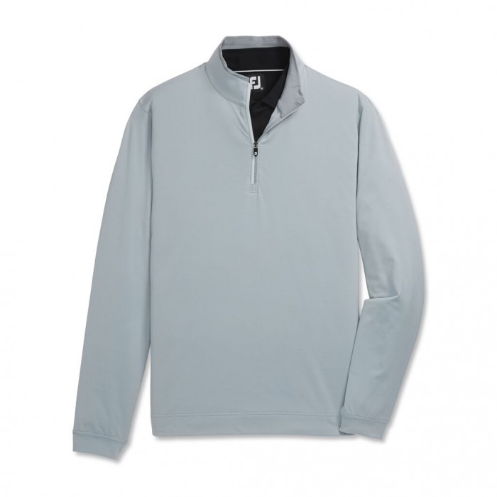 Grey / Ice Blue Men\'s Footjoy Golf Lightweight Quarter-Zip Jacket | UK0395864