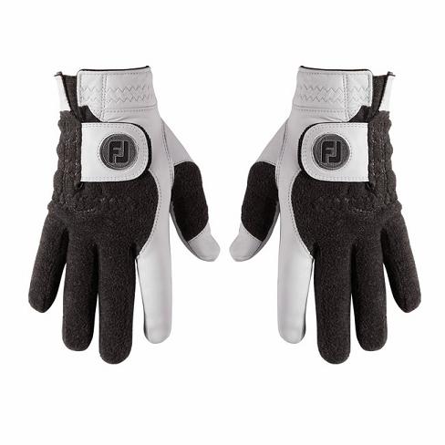 Grey Men's Footjoy Golf StaSof Winter Golf Gloves | UK5947013