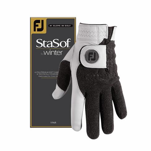 Grey Men\'s Footjoy Golf StaSof Winter Golf Gloves | UK5947013