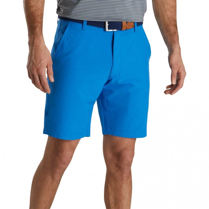 Heather French Blue Men's Footjoy Golf Stretch Woven Shorts 10