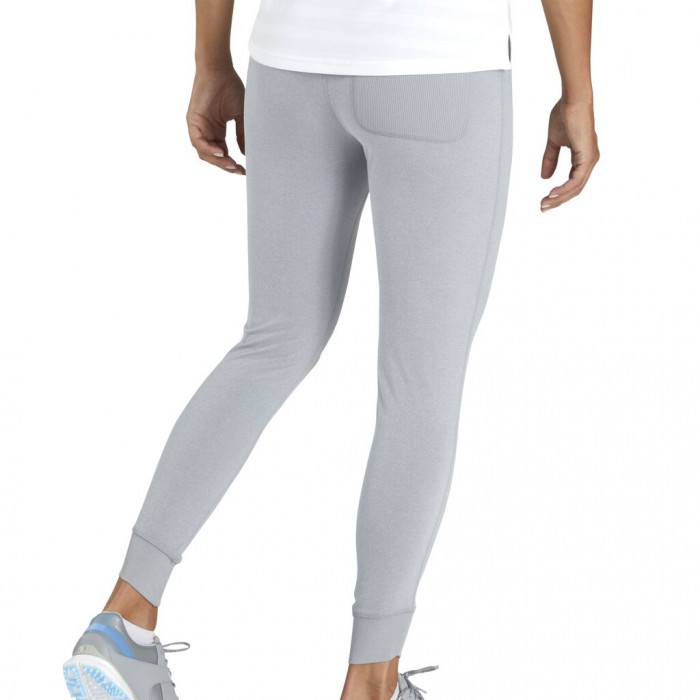 Heather Grey Women's Footjoy Golf Ankle Length Rib Block  Leggings | UK2706854