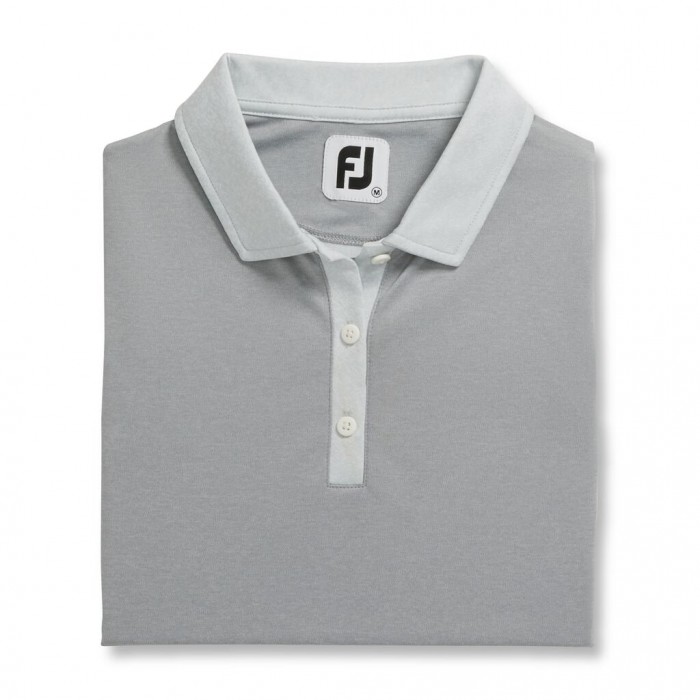 Heather Grey Women\'s Footjoy Golf Sleeveless Jacquard Back Shirts | UK0251679