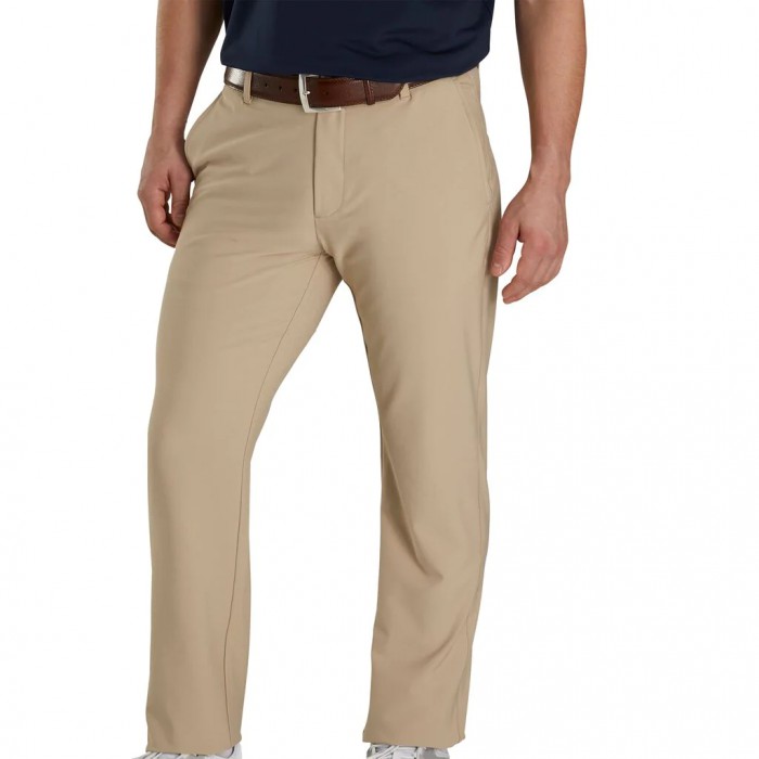 Khaki Men's Footjoy Golf Tour Pants | UK0967238