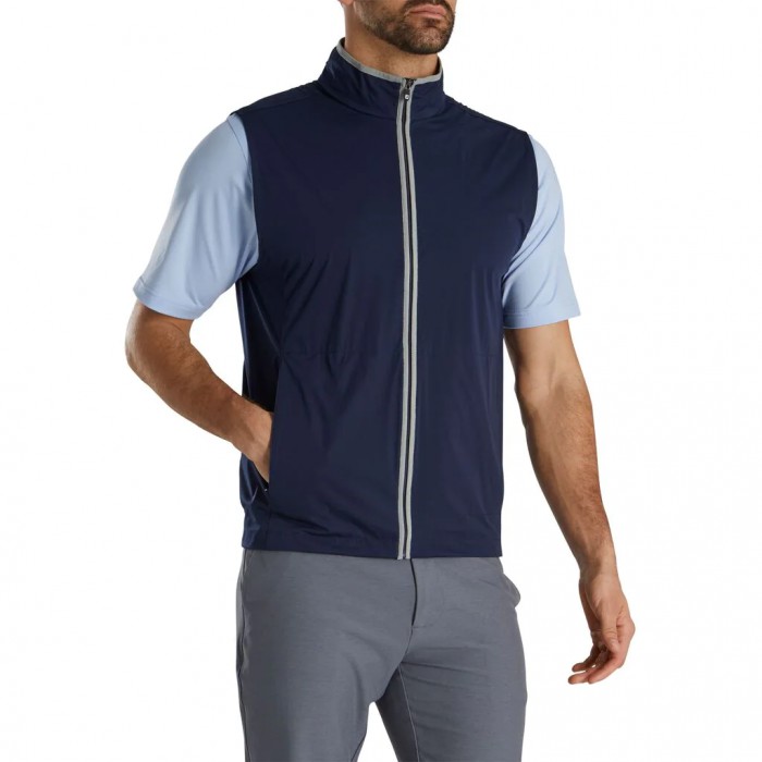 Navy / Grey Men's Footjoy Golf HydroKnit  Vest | UK4230971