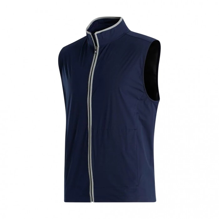 Navy / Grey Men\'s Footjoy Golf HydroKnit  Vest | UK4230971