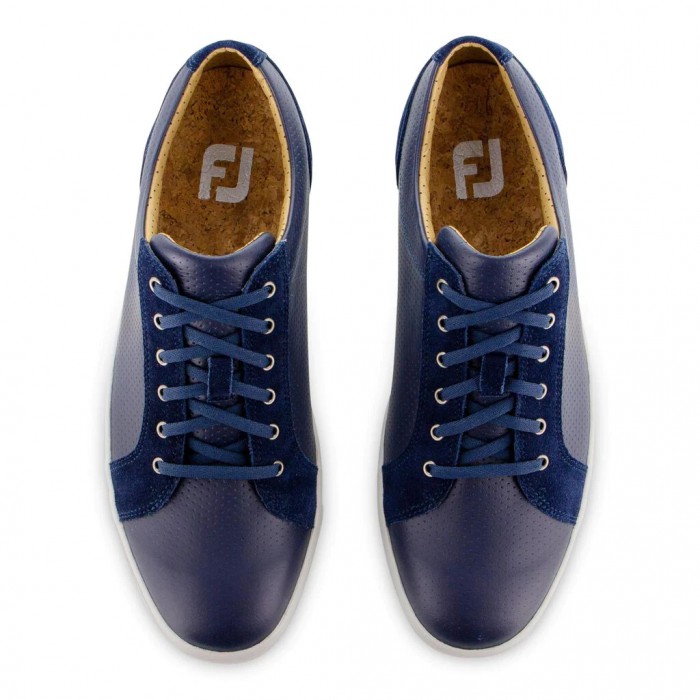 Navy Men's Footjoy Golf Club Casuals Sneakers | UK3860247