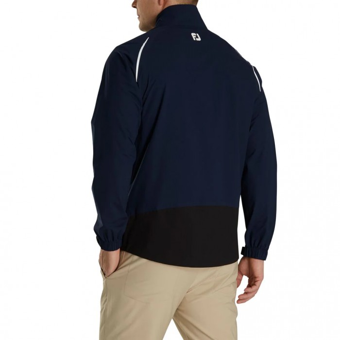 Navy Men's Footjoy Golf Select LS Rain Jacket | UK1386529