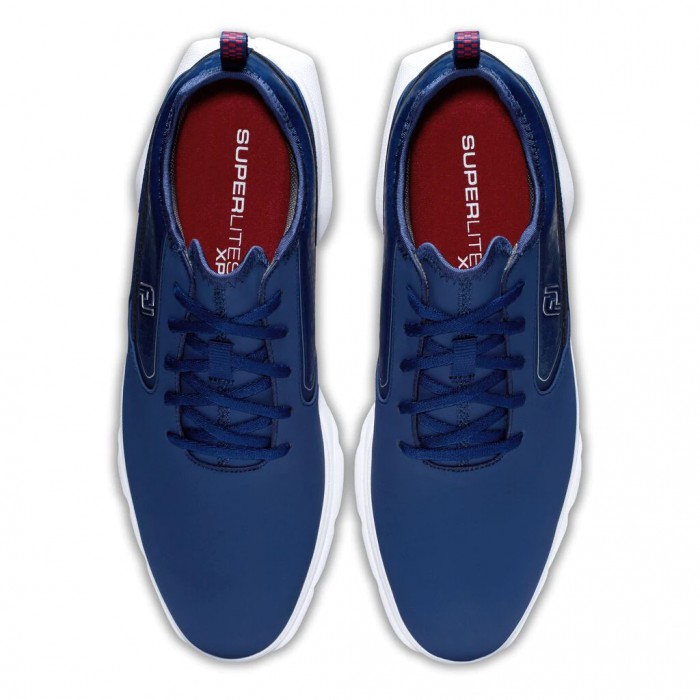 Navy Men's Footjoy Golf Superlites XP Spikeless Golf Shoes | UK9726385