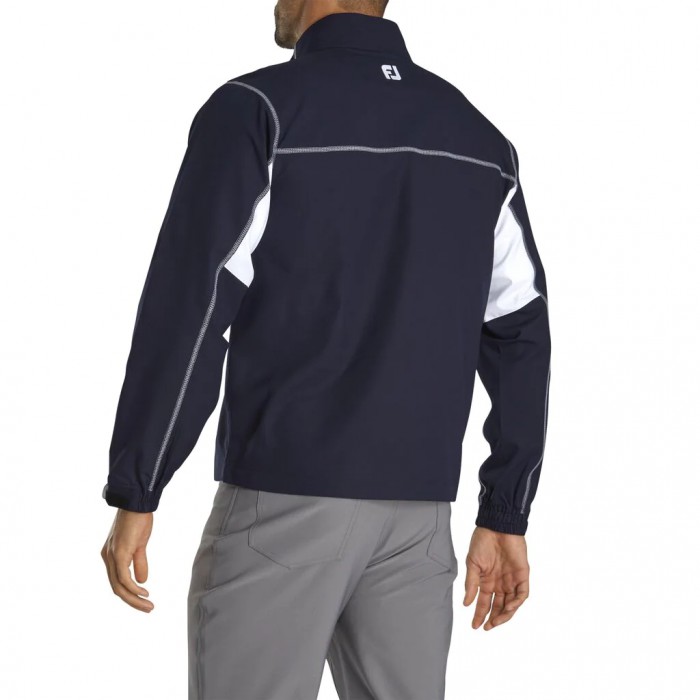 Navy / White Men's Footjoy Golf Sport Windshirt | UK3591748