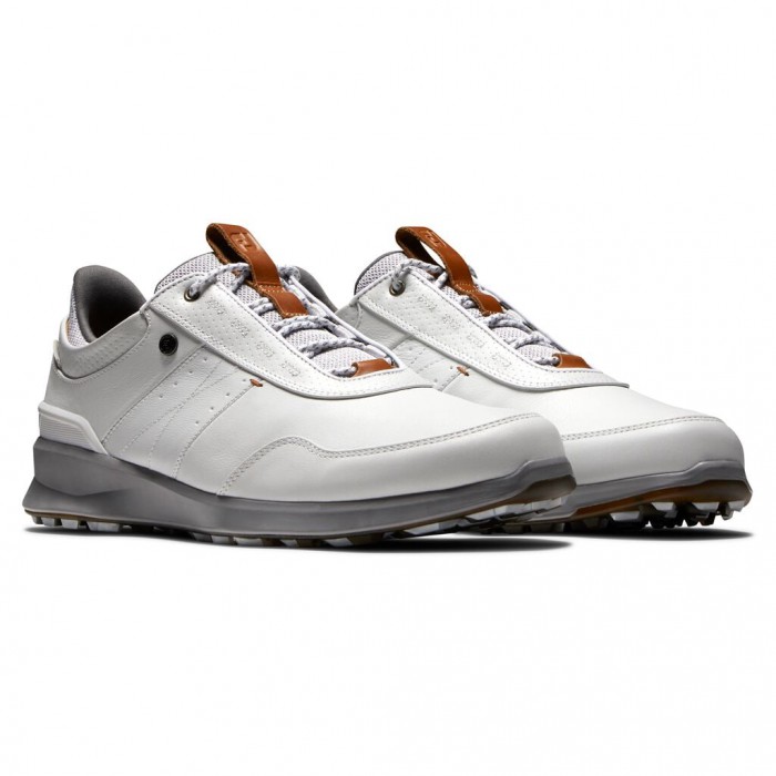 Off-White Men's Footjoy Golf Stratos Spikeless Golf Shoes | UK0153678