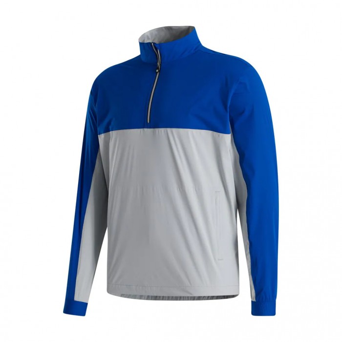 Royal / Silver Men\'s Footjoy Golf HydroKnit  Pullover | UK9047256