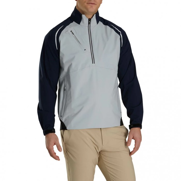 Silver / Navy Men's Footjoy Golf Select LS Rain Jacket | UK0478931