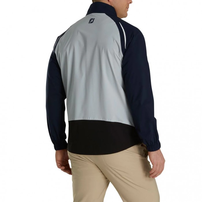 Silver / Navy Men's Footjoy Golf Select LS Rain Jacket | UK0478931