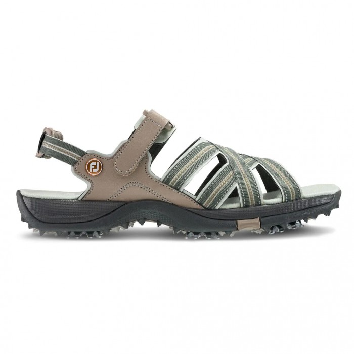 Tan / Light Grey Women\'s Footjoy Golf Golf Sandals Golf Sandals | UK7305691