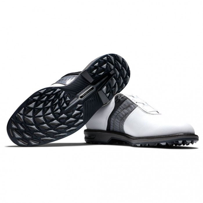 White / Grey Men's Footjoy Golf Premiere Series - Packard BOA Spikeless Golf Shoes | UK8620491