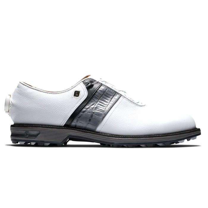 White / Grey Men\'s Footjoy Golf Premiere Series - Packard BOA Spikeless Golf Shoes | UK8620491