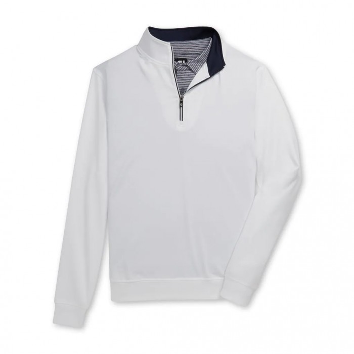 White Men\'s Footjoy Golf Half-Zip Pullover | UK1746539