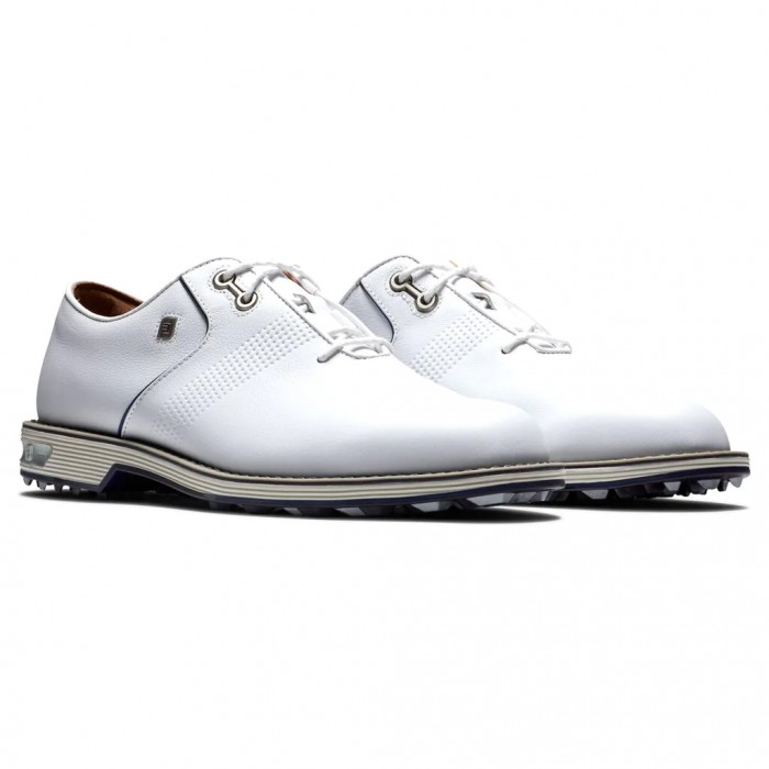 White Men's Footjoy Golf Premiere Series - Flint Spikeless Golf Shoes | UK7406213