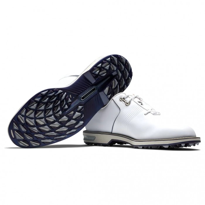 White Men's Footjoy Golf Premiere Series - Flint Spikeless Golf Shoes | UK7406213