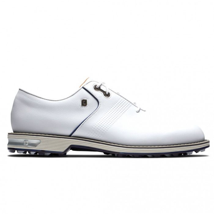 White Men\'s Footjoy Golf Premiere Series - Flint Spikeless Golf Shoes | UK7406213