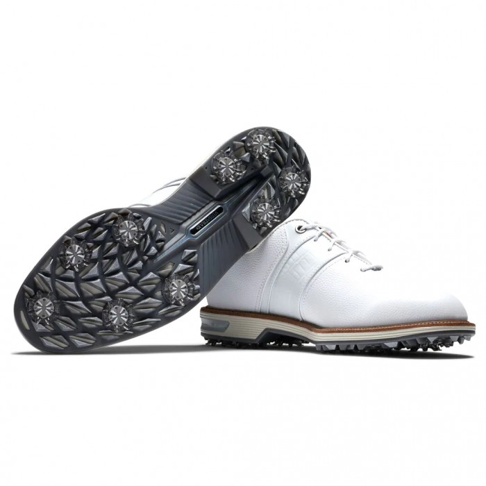 White Men's Footjoy Golf Premiere Series - Packard Spiked Golf Shoes | UK8503961